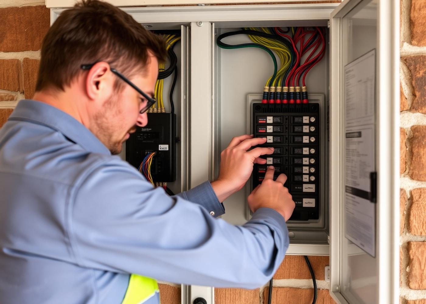 Hybrid inverter and switchboard installation